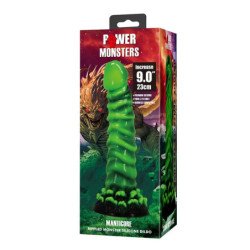 POWER MONSTERS - DILDO DE SILICONA DE FANTASÍA DE MANTICORA 23 CM Ø 5 CM