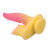 POWER MONSTERS - DILDO DE FANTASÍA DE MONSTRUO ONDULADO CON VENTOSA 22,5 CM Ø 5,5 CM ROSA Y AMARILLO