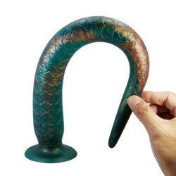 POWER MONSTERS - WILDWYRM TAIL DILDO DE SILICONA BICOLOR FANTASÍA 47 CM Ø 4 CM