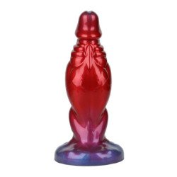 MONSTRUOS DE PODER - DILDO DE SILICONA INFLABLE BICOLOR SHADOW BEHEMOTH 22 CM Ø 5 CM