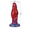 MONSTRUOS DE PODER - DILDO DE SILICONA INFLABLE BICOLOR SHADOW BEHEMOTH 22 CM Ø 5 CM