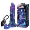 POWER MONSTERS - DUSKWALKER SENTINEL TRICOLOR DILDO DE SILICONA INFLABLE DE FANTASÍA 23 CM Ø 5 CM