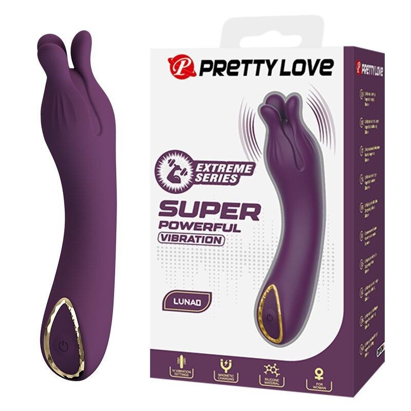 PRETTY LOVE - VIBRADOR RECARGABLE LUNAO 10 FUNCIONES MORADO