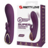 PRETTY LOVE - VIBRADOR RECARGABLE LANDYN CON FORMA DE CONEJO, 10 FUNCIONES, COLOR MORADO