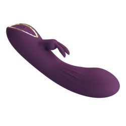 PRETTY LOVE - VIBRADOR RECARGABLE LANDYN CON FORMA DE CONEJO, 10 FUNCIONES, COLOR MORADO