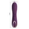 PRETTY LOVE - VIBRADOR RECARGABLE LANDYN CON FORMA DE CONEJO, 10 FUNCIONES, COLOR MORADO