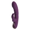 PRETTY LOVE - VIBRADOR RECARGABLE HARPER CON FORMA DE CONEJO, 10 FUNCIONES, COLOR MORADO