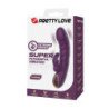 PRETTY LOVE - VIBRADOR RECARGABLE HARPER CON FORMA DE CONEJO, 10 FUNCIONES, COLOR MORADO