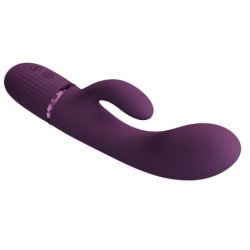 PRETTY LOVE - MARGIE VIBRADOR RECARGABLE CON FORMA DE CONEJO 10 FUNCIONES MORADO