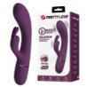 PRETTY LOVE - VIBRADOR RECARGABLE ROCCO CON FORMA DE CONEJO, 10 FUNCIONES, COLOR MORADO