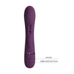 PRETTY LOVE - VIBRADOR RECARGABLE ROCCO CON FORMA DE CONEJO, 10 FUNCIONES, COLOR MORADO