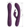 PRETTY LOVE - VIBRADOR RECARGABLE ROCCO CON FORMA DE CONEJO, 10 FUNCIONES, COLOR MORADO
