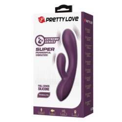 PRETTY LOVE - VIBRADOR RECARGABLE CON FORMA DE CONEJO ROSOLYN CON 10 FUNCIONES