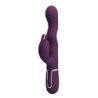PRETTY LOVE - VIBRADOR LOURSEN RABBIT CON MOVIMIENTO DE EMPUJE Y 7 VIBRACIONES, RECARGABLE POR USB, COLOR MORADO