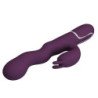 PRETTY LOVE - VIBRADOR LOURSEN RABBIT CON MOVIMIENTO DE EMPUJE Y 7 VIBRACIONES, RECARGABLE POR USB, COLOR MORADO