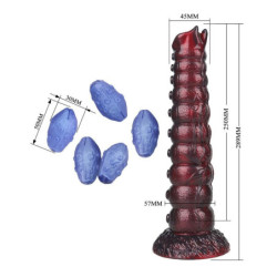 POWER MONSTERS - VOIDCLAW BRUTE, DILDO DE SILICONA INFLABLE BICOLOR DE FANTASÍA, 29 CM Ø 5,7 CM