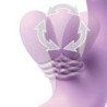 FANTASÍA PARA ELLA - VIBRADOR DE CONEJO MORADO PARA PUNTO G Y CLÍTORIS INTIMOTION FLUTTER PRO