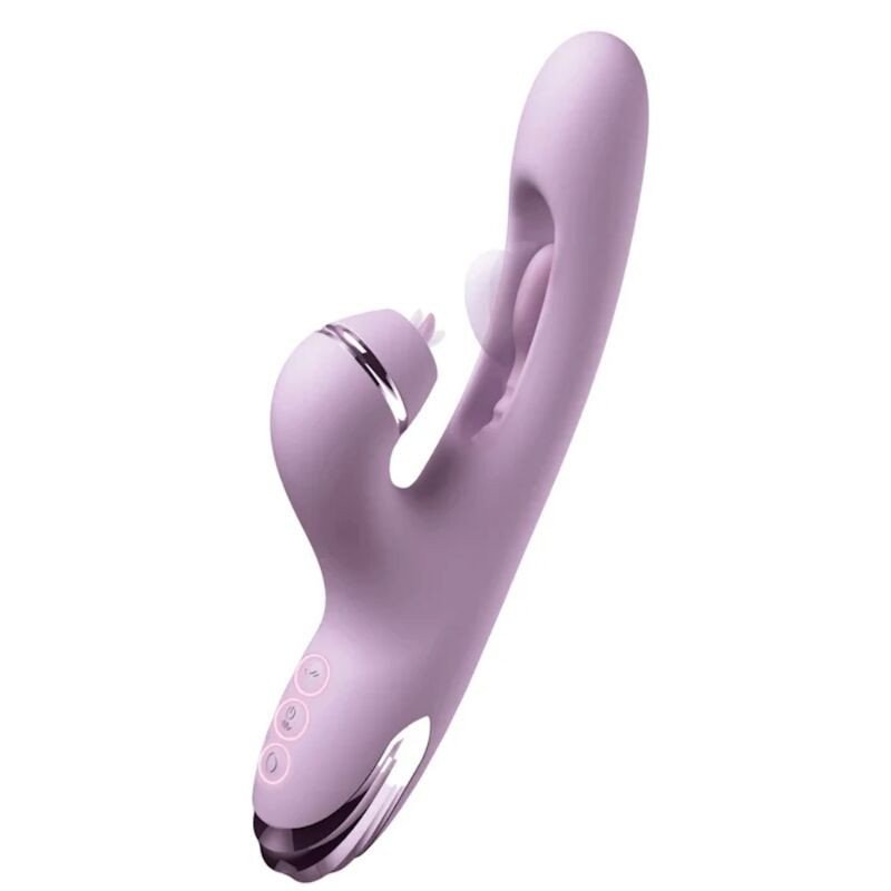 FANTASÍA PARA ELLA - G-TOUCH PULSE PRO VIBRADOR DE PUNTO G Y CLÍTORIS CON FORMA DE CONEJO MORADO
