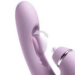 FANTASÍA PARA ELLA - G-TOUCH PULSE PRO VIBRADOR DE PUNTO G Y CLÍTORIS CON FORMA DE CONEJO MORADO
