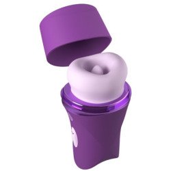 FANTASÍA PARA ELLA - ESTIMULADOR CLÍTORAL DE SUCCIÓN Y LAMIDA DE LUSH KISS PLUSH MORADO