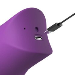 FANTASÍA PARA ELLA - ESTIMULADOR CLÍTORAL DE SUCCIÓN Y LAMIDA DE LUSH KISS PLUSH MORADO