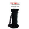 FETISH FANTASY SERIE - CUERDA DE SEDA NEGRA DE LUJO 9,75 M