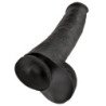 KING COCK - DILDO REALISTA CON TESTÍCULOS 38 CM NEGRO