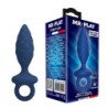 MR PLAY - TAPÓN ANAL TEXTURIZADO CON ANILLO AZUL S