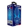 MR PLAY - TAPÓN ANAL TEXTURIZADO CON ANILLO AZUL S