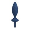 MR PLAY - TAPÓN ANAL TEXTURIZADO CON ANILLO AZUL S