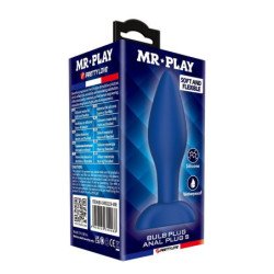MR PLAY - TAPÓN ANAL DE SILICONA CÓNICO AZUL S