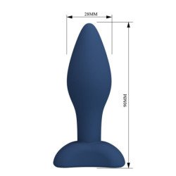 MR PLAY - TAPÓN ANAL DE SILICONA CÓNICO AZUL S