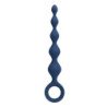 MR PLAY - PERLAS ANALES DE SILICONA AZUL Y TAPÓN ANAL 20,4 CM