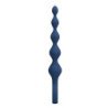 MR PLAY - PERLAS ANALES DE SILICONA AZUL Y TAPÓN ANAL 20,4 CM