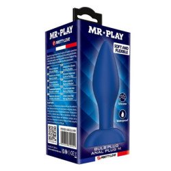 MR PLAY - TAPÓN ANAL DE SILICONA CÓNICO AZUL M