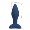 MR PLAY - TAPÓN ANAL DE SILICONA CÓNICO AZUL M
