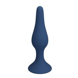 MR PLAY - TAPÓN ANAL DE SILICONA CÓNICO AZUL XL