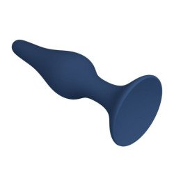 MR PLAY - TAPÓN ANAL DE SILICONA CÓNICO AZUL XL