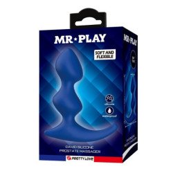 MR PLAY - TAPÓN ANAL AZUL ERGONÓMICO