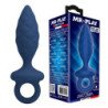 MR PLAY - TAPÓN ANAL TEXTURIZADO CON ANILLO AZUL L