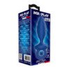 MR PLAY - TAPÓN ANAL TEXTURIZADO CON ANILLO AZUL L