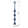 MR PLAY - PERLAS ANALES DE SILICONA AZUL TALLA M 33 CM