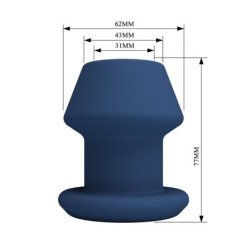 MR PLAY - JACK BLUE TAPÓN ANAL HUECO DE SILICONA TALLA S