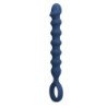 MR PLAY - PERLAS ANALES DE SILICONA AZUL Y TAPÓN ANAL -Ø- 3,4 CM - 28,5 CM