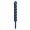 MR PLAY - PERLAS ANALES DE SILICONA AZUL Y TAPÓN ANAL -Ø- 3,4 CM - 28,5 CM