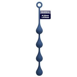 MR PLAY - PERLAS ANALES DE SILICONA AZUL TALLA L 42,6 CM