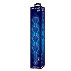 MR PLAY - PERLAS ANALES DE SILICONA AZUL TALLA L 42,6 CM