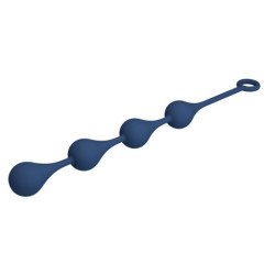 MR PLAY - PERLAS ANALES DE SILICONA AZUL TALLA L 42,6 CM