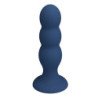 MR PLAY - TAPÓN ANAL CON BOLAS METÁLICAS Y VENTOSA AZUL