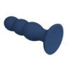 MR PLAY - TAPÓN ANAL CON BOLAS METÁLICAS Y VENTOSA AZUL